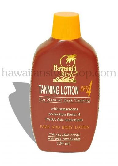 HAWAIIAN STYLE TANNING LOTION SPF 4 120 ml.